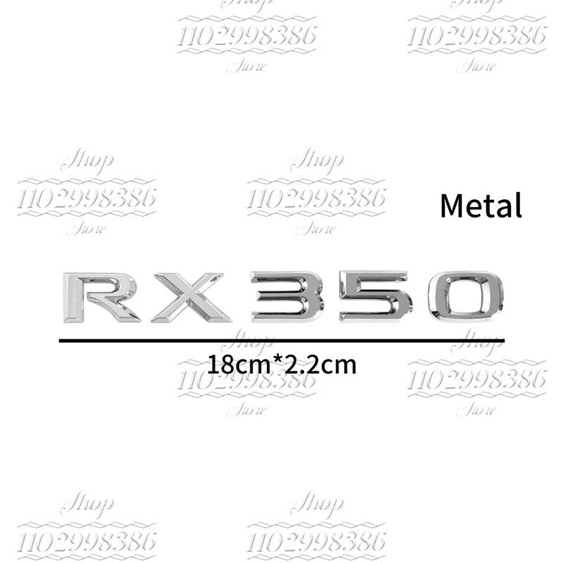 QMV5 Suitable for RX300, RX350, RX500h, RX450h, RX270, RX200t Lexus tail emblem decorative metal letter stickers