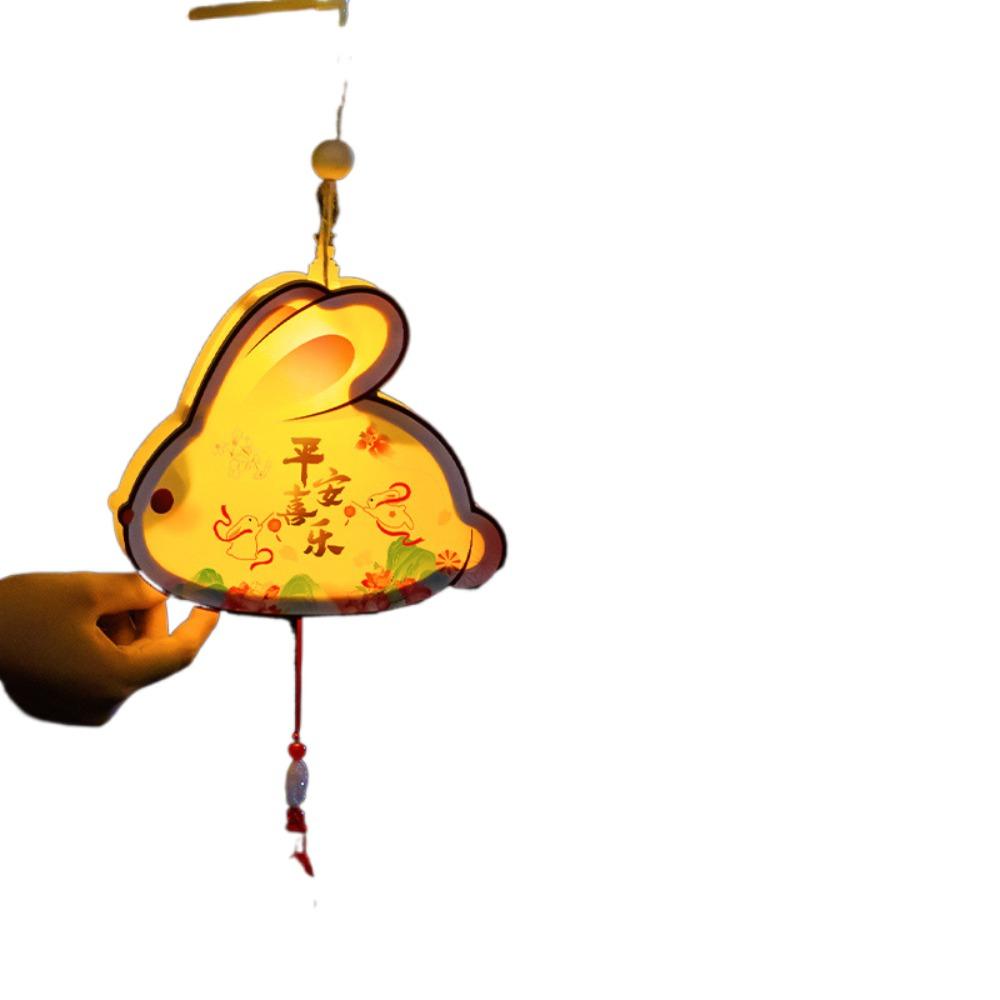 Chinese Middle Autumn Festival Lantern Paper Rabbit Lantern Women Children