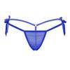 Women Mesh See Through Low Rise Tie-Side T-Back Mini G-String Thong Bikini Briefs Underwear