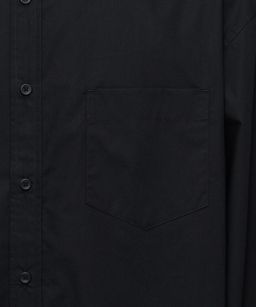 MUSINSA STANDARD Oversized Poplin Shirt [Black]