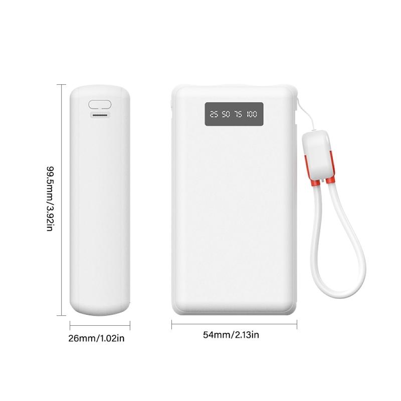 Безпаечный набор для Power Bank 21700 Слот на 2 аккумулятора Отображение мощности в реальном времени Защита Корпус ABS Аккумуляторы НЕ включены