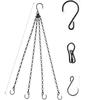1PC 58cm hot-selling black hanging chain chain, 23-inch hanging pot chain, hanging pot, hanging pot, flower pot hanging chain