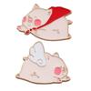 Animal Pin Alloy Brooch Multifuntional Accessory Cartoon Flying Pig Pin Animal Brooch Present for Fashion Enthusiasts