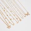 Butterfly Pendant Multilayer Necklace Bohemian Style Metal Choker Ins Clavicle Chain  Girls