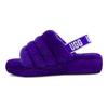 UGG Fluff Yeah Шлепанцы Минималистичные Толстая Подошва Фиолетовые Женские 1095119-VNGH