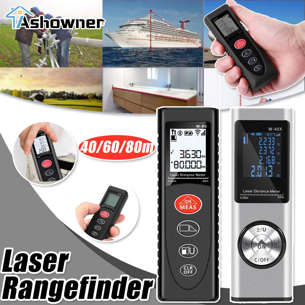 Мини-лазерный дальномер 40/60/80 м, портативный телеметр, диаметр, умный цифровой лазерный дальномер, зарядный лазерный дальномер