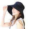 ICHIYON Полиджут УФ Соломенная Летняя УФ [14+ ПЛЮС] Женская Шляпа, Шляпа, Шляпа, Шляпа, Солнечный ожог, Защита, ihat0419-m-bk / 101870-131-103