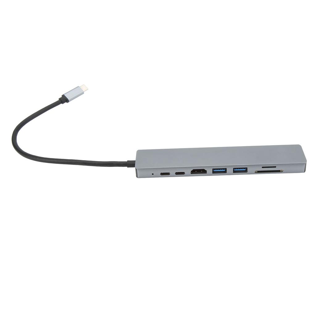 8 Ports Type C Hub USB3.0 PD RJ45 High Definition Multimedia Interface Memory Card Reader for