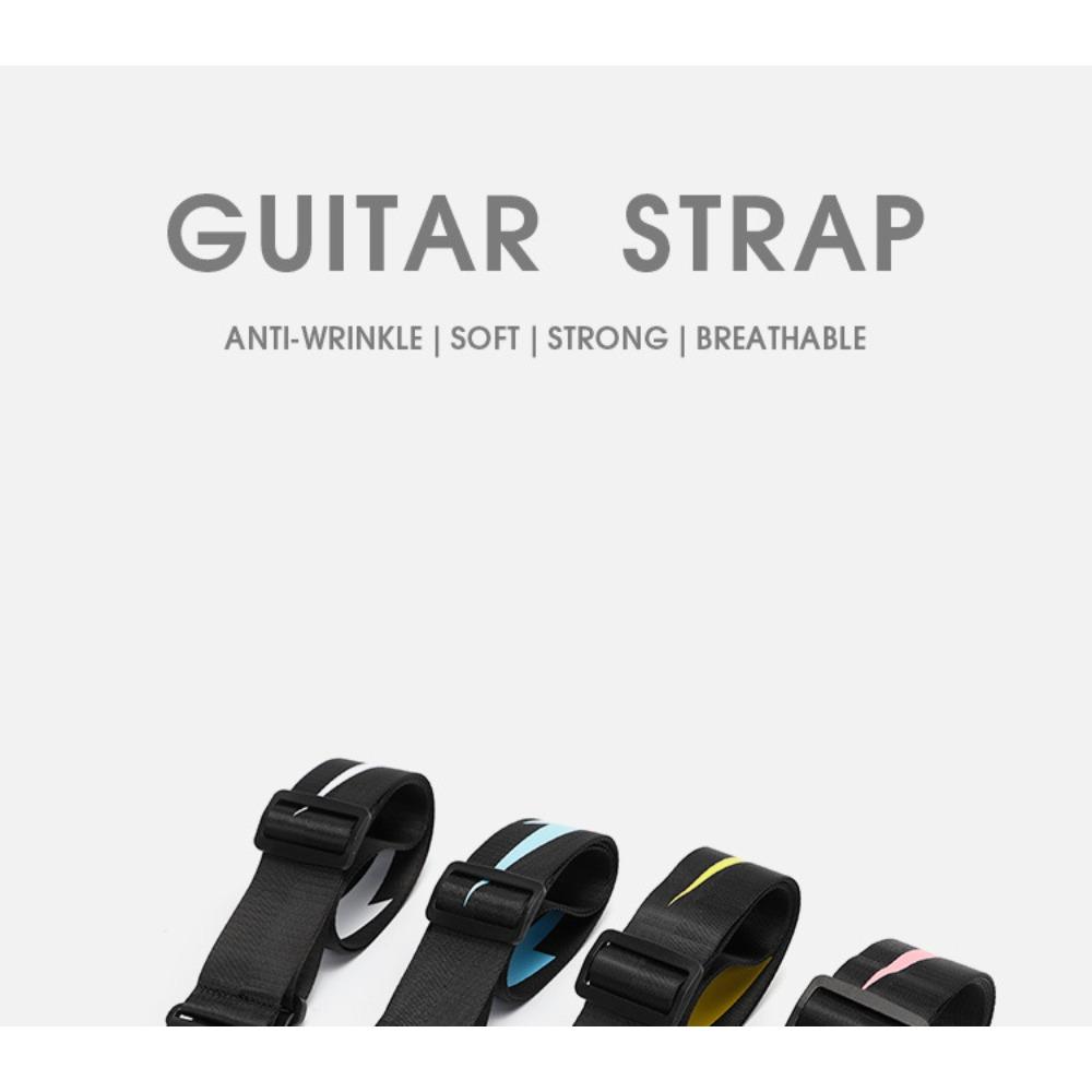 Guitar strap, high-end electric guitar strap, genuine leather, folk guitar strap, lightning instrument strap