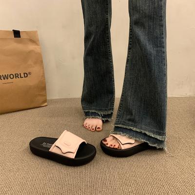 Модные тапочки Повседневная обувь Шлепанцы Платформа Шлепанцы Женские Роскошные Плоские 2025 Модная обувь Женская 2025 Домашние тапочки Платформа Тапочки L