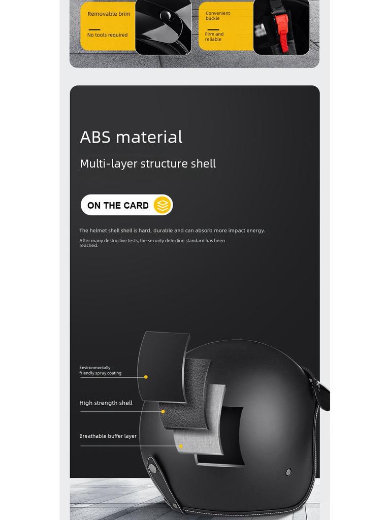 Vintage 701 Half Helmet for Harley & Electric Motorcycles