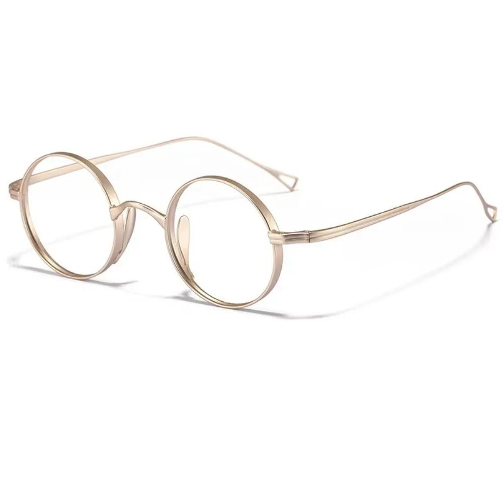 New Pure Glasses Frame Oval Shape Simple Design Eyeglasses Frames Retro Classic Eye Decoration