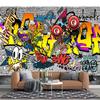Graffiti Wallpaper Fashion Graffiti 3d Mural Bar Cafe Murals Music Symbol Backdrop Wallpaper
