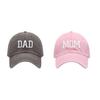 Бейсболка с вышивкой DAD MOM Мужская и женская Ретро Винтажная Модная Кепка для пары Хип-хоп Кепка