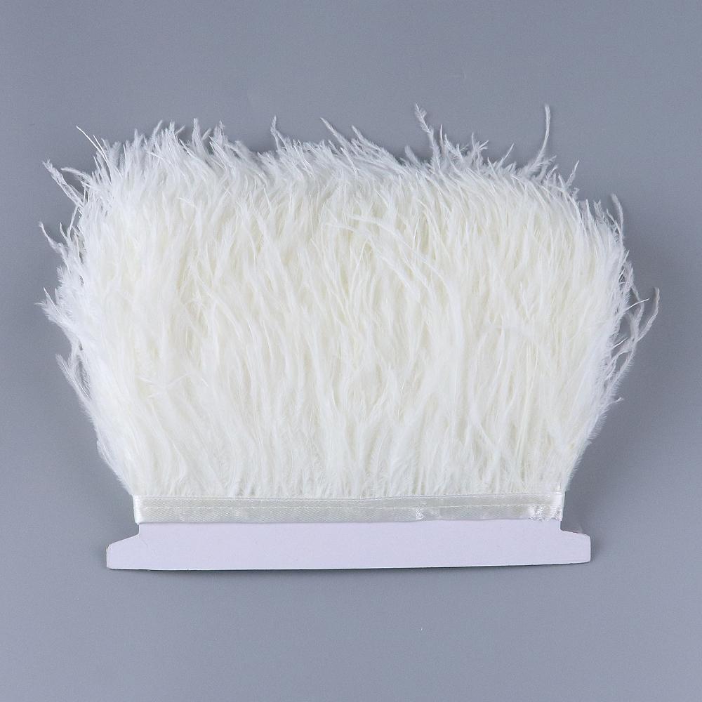 Перо1Метр Натуральная Страусиная Перовая Отделка 8-10см Свадебное Вечернее Платье DIY Швейные Аксессуары Обработка Ювелирных Изделий Лента Plumas Поделки