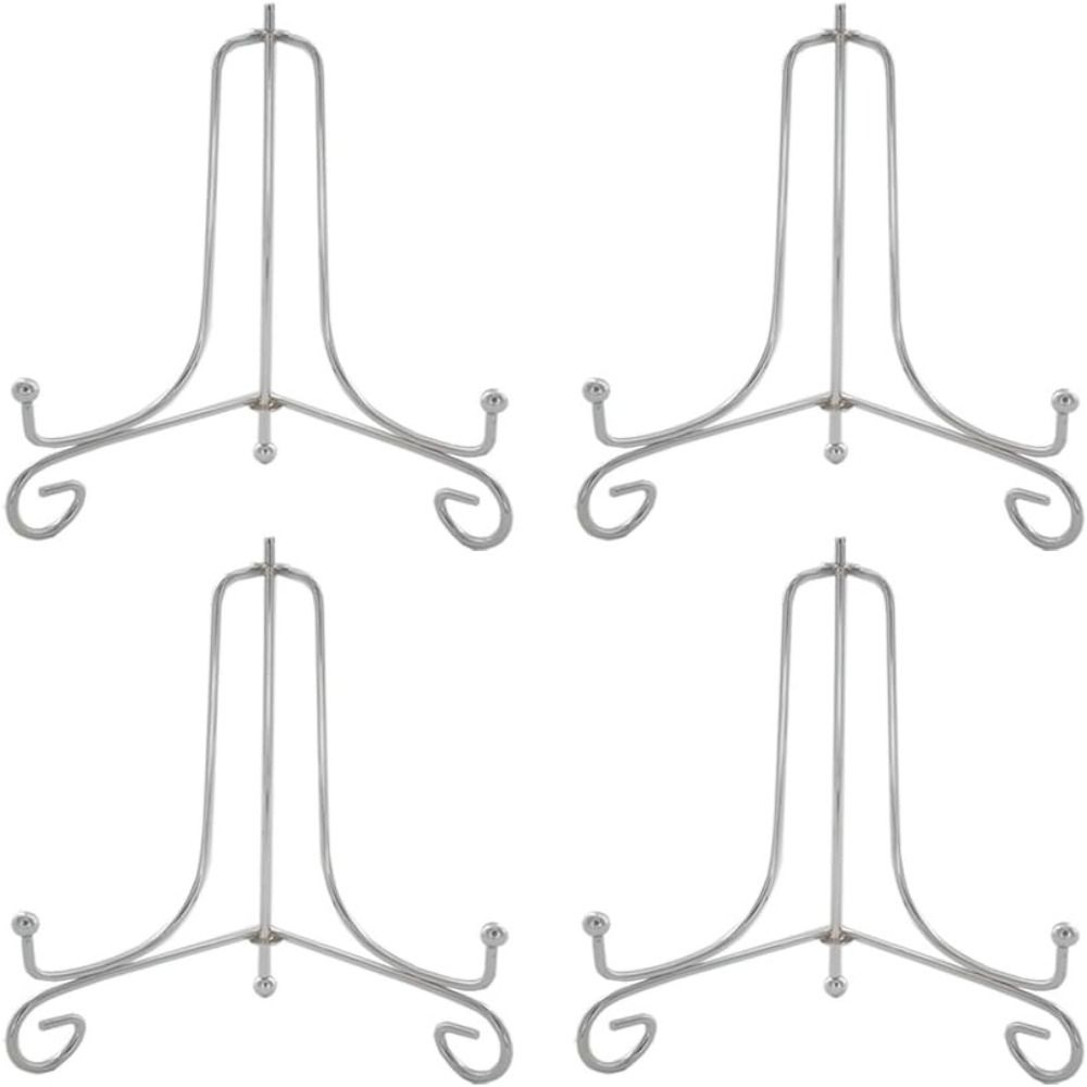 4 6 8 10 12inch Plate Stands Foldable Photo Pedestal Durable Metal Easel Rack  Bowl Picture Frame
