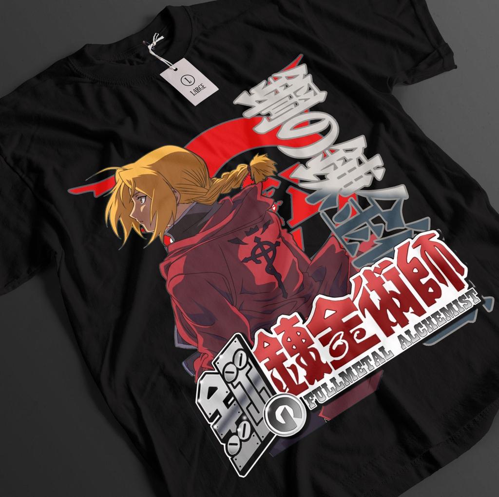 Футболка Fullmetal Alchemist Мужская Женская Футболки Топ Эдвард Элрик Футболка Альфонс Футболка Мужская Женская Футболки Топ Эд Аль Топ Рой Футболка