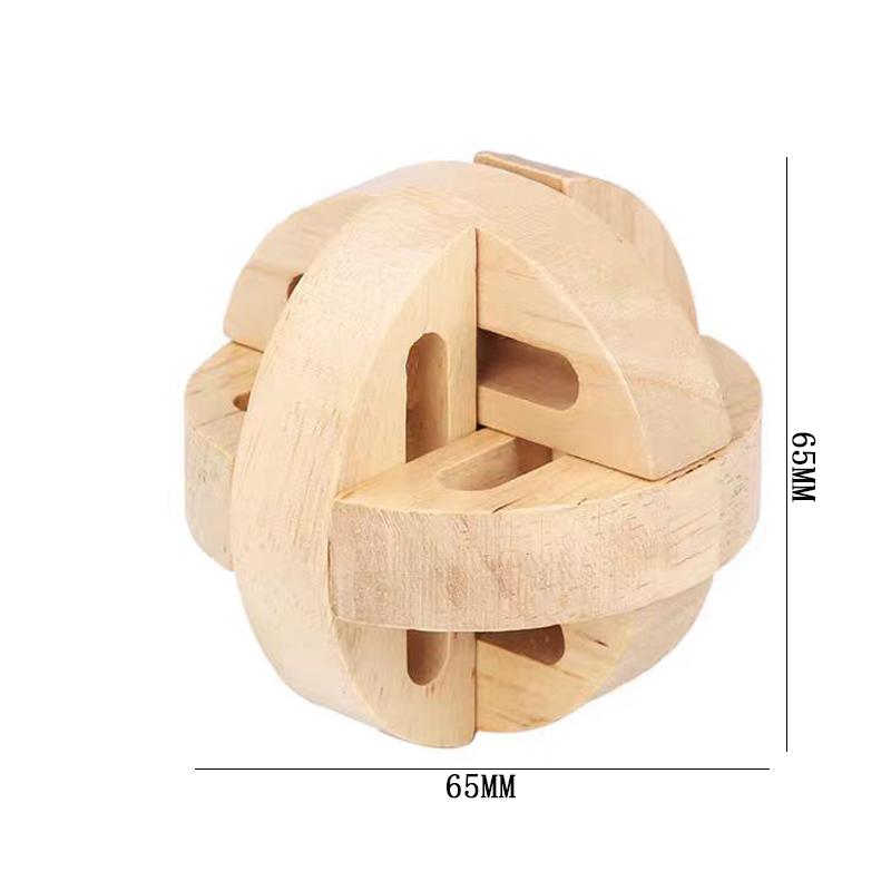 Luban Lock Puzzle Unlock Interlock Game IQ Test Wooden Brain Teasers For Adults Kids Logic Smart Mind Challenge Educational Toys