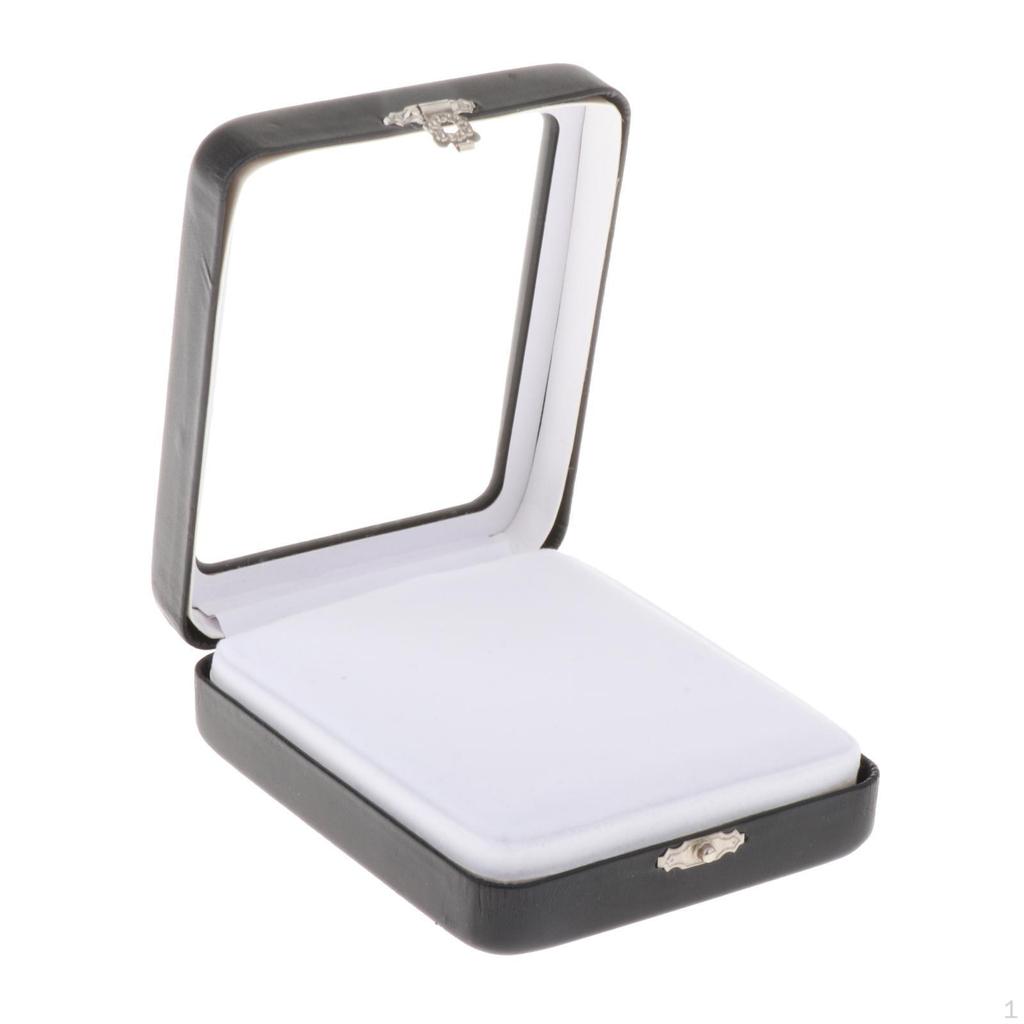 Коробка для демонстрации бриллиантов с прозрачной крышкой. Хранение ювелирных изделий для выставок и ярмарок.