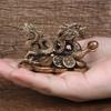 Chinese Dragon Statue Sculpture Luck Success Collectibles Decoration 3.15x1.57x1.97inch Exquisite