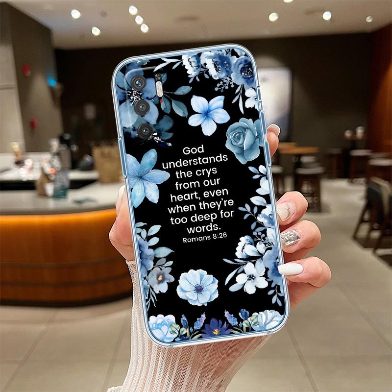 UP14 Bible verse Jesus Cross Transparent Phone Case for Motorola Moto Edge 20 30 40 50 S30 Fusion Ultra Pro Neo Lite + G200 G23