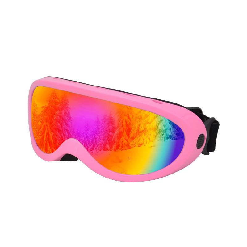 Single Layer Ski Goggles Adults Kids Windproof Snow Sports Eyewear Unisex Protective Glasses