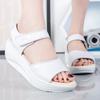 Fashion Summer Fashion Women Sandals Flat Platform White Leather Comfort Casual Shoes Lady Sandals Woman