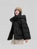 Women's Fashionable Casual Hooded Down Cotton Jacket - Thickened, Short, Loose, Trendy, Pretty.
