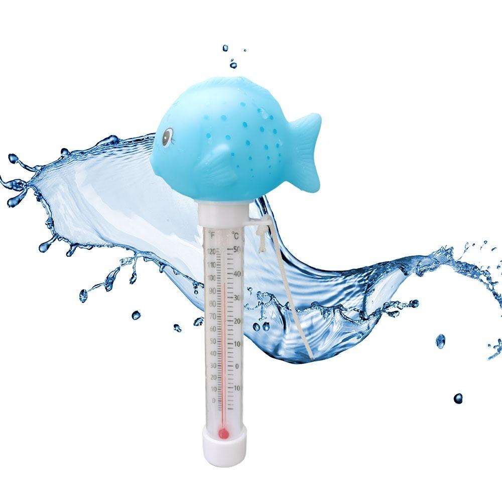 PVC Pool Water Temperature Meter Floating Waterproof Swimming Pool Thermometer Cartoon Animals Accurate Thermometer Swimming