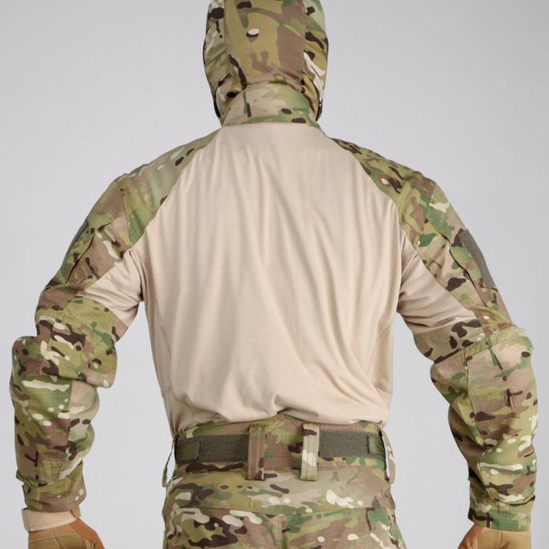Mens Tactical Long Sleeve Shirt Camo Hiking Camping Breathable Training Outdoor