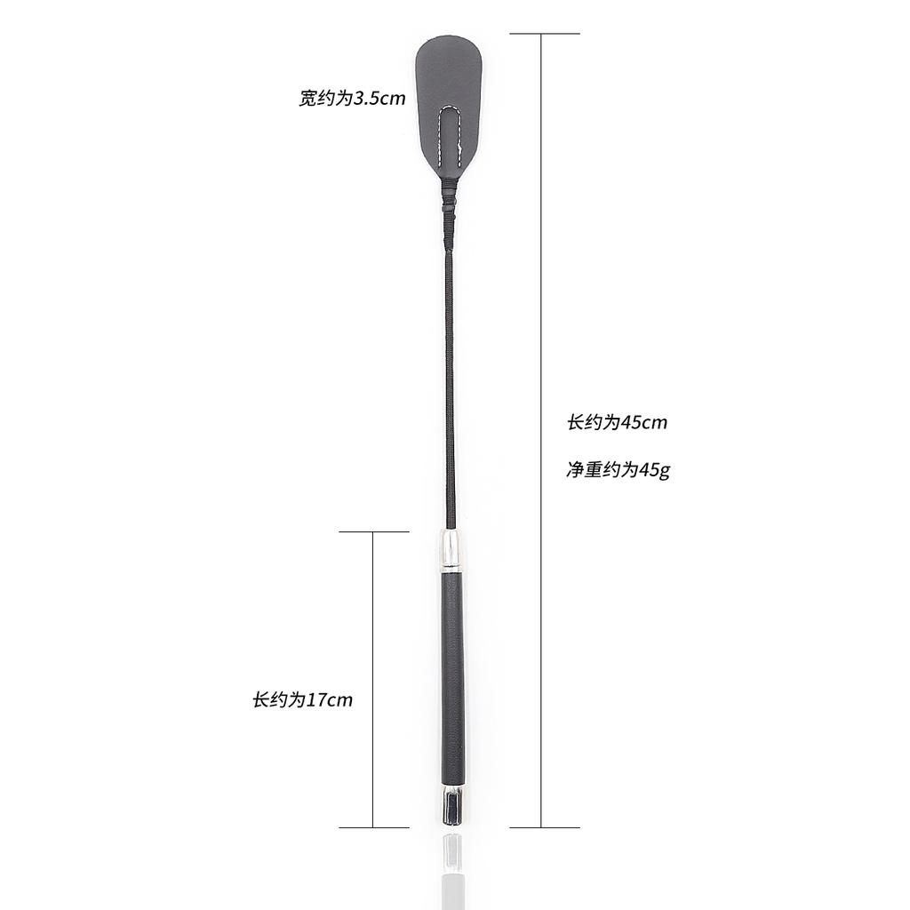Bondage Boutique Slim Leather Riding Crop Horse Whip Pony Spanking Knout BDSM Lash Fetish Flogger Sex Toys for Women/Couples