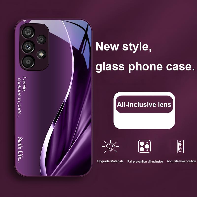 Продолжайте Бобово-зеленый Для Samsung Galaxy Note 8 9 S10 Plus S20 S21 FE S23 Ultra A70 72 73 50 51 52 53 Закаленное Стекло Чехол для Телефона
