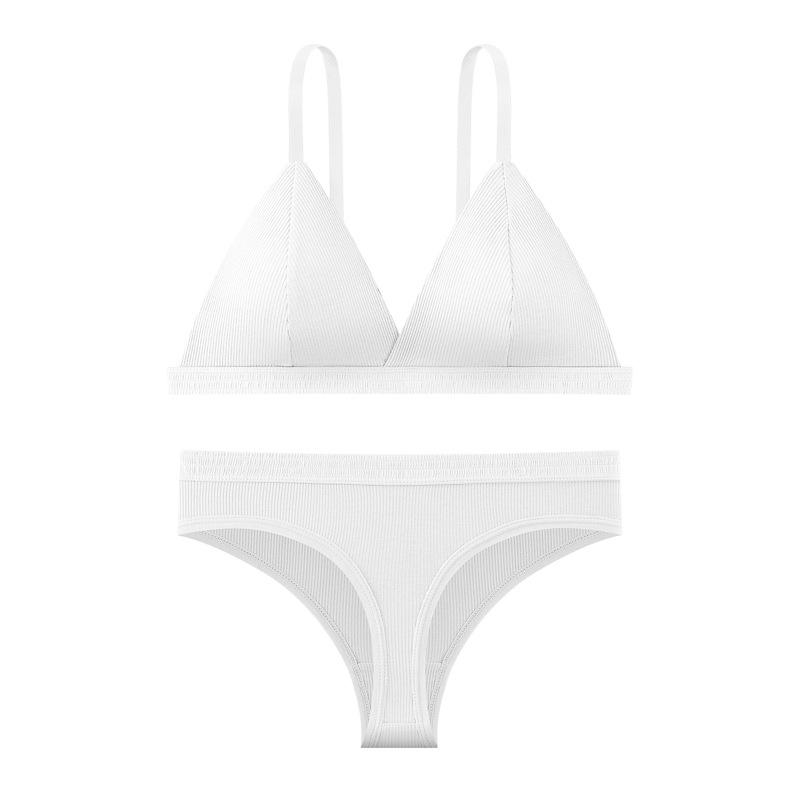 Французский бюстгальтер с треугольной чашкой без косточек для женщин - Тонкие бретели, Дышащий и удобный