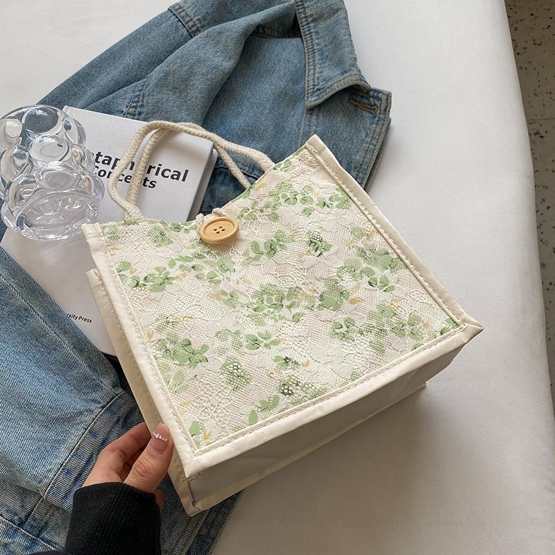 Корейская версия Ins Mini Tote Bag для женщин, новая модная студенческая универсальная сумка на одно плечо для ланч-бокса