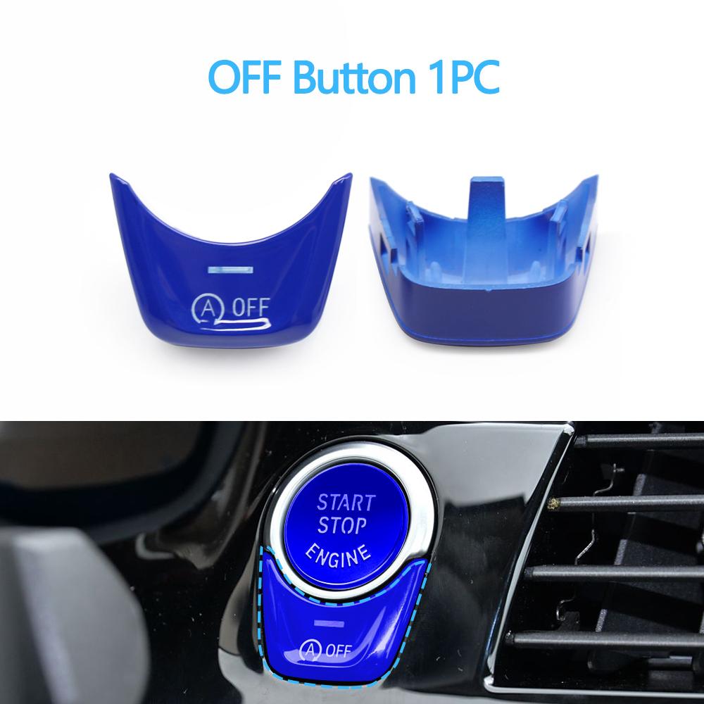 Car Engine Ignition Start Stop OFF Switch Buttons Cover For BMW 1 5 6 7 X3 X4 Series GT F52 G30 G31 G01 G02 G32 G11 G12 F97 F98