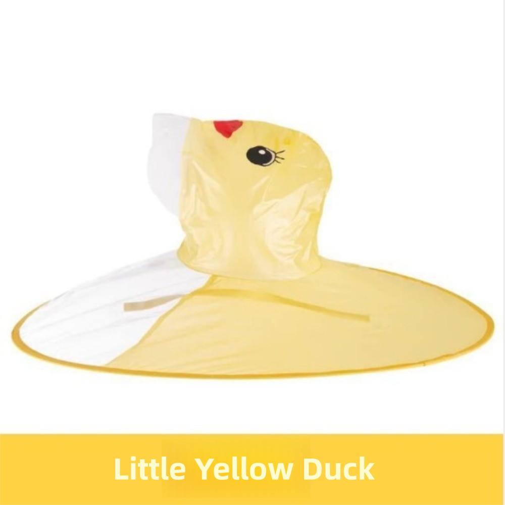 Little Yellow Duck Rain Jacket Cartoon Umbrella Hat Cute Children's Raincoats for Toddlers