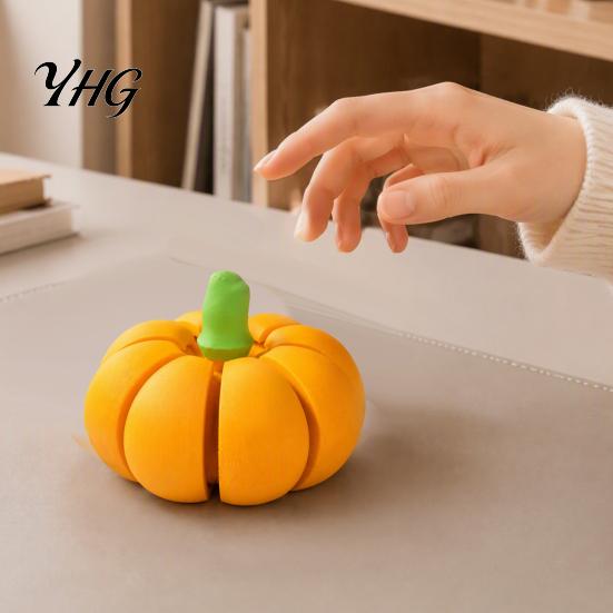 Stress Relief Sensory Tool 3D Printed Pumpkin Fidget Clicker, Clicky Toy, Handheld ClickerToy Mini Finger Halloween Thanksgiving Harvest Holiday Gift