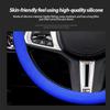 Silicone Car Steering Wheel Cover Elastic Protetive Cover Multi Color Auto interior Silica Gel Decoration Covers For Men Women