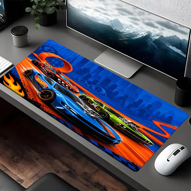 Hot Wheels Theme Mouse Pad, Non Slip Rubber Base, Multifunctional Office & Home Decor, Perfect for Workspace Personalization.