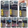 Boy See Sports Car Jdm Drift Phone Case For Apple iPhone 16 15 14 13 12 11 Pro Max Mini XS XR X 7 Plus 8 + SE Soft Silicone Prin