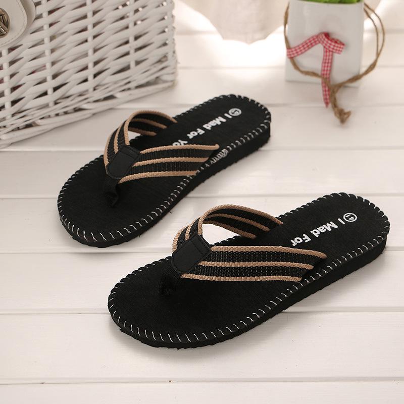Men Summer Flip Flops Beach Sandals Anti-Slip Indoor Outdoor Casual Flat Shoes High Quality Home Slippers For Men