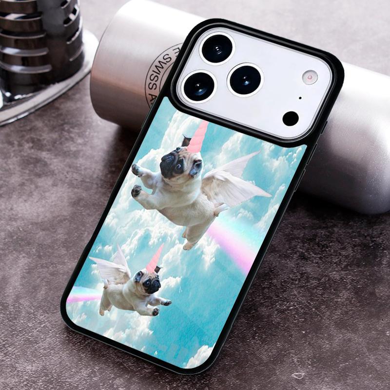 МИНЬОН ПУПС СОБАКА МОПС Чехол для телефона для iPhone 17 16 15 14 13 12 11 Pro Max Plus 17Air Мягкий силиконовый чехол