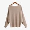 2022 for autumn and winter women's sweaters one-neck twist batman loose plus size long-sleeved jumper