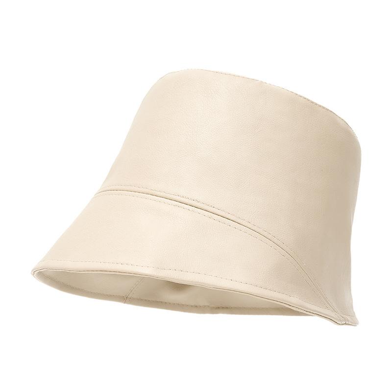 Унисекс ПУ Панама - Стильная однотонная шляпа рыбака для повседневной/городской носки (4 варианта цвета)