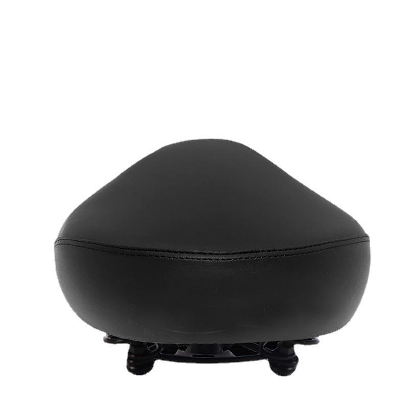 Double Spring Widened Electric Bike Saddle with Large Cushion and Seat Bag