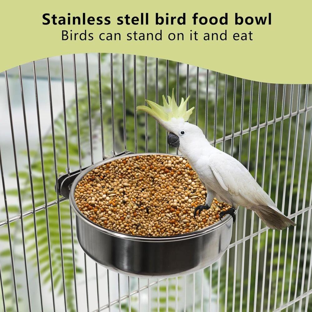 Hanging Pet Bowl Anti-gnawing Pet Feeder New Cage Food Dispenser Parrot Bird