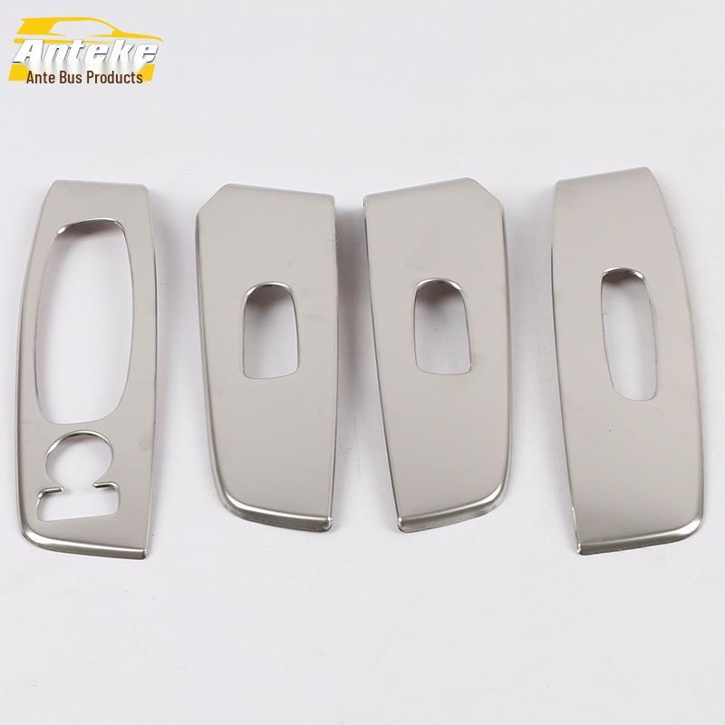 Compatible with 20 Sylphy Models: Glass Lift Sequins, Window Armrest Switch Decor Frame Sticker