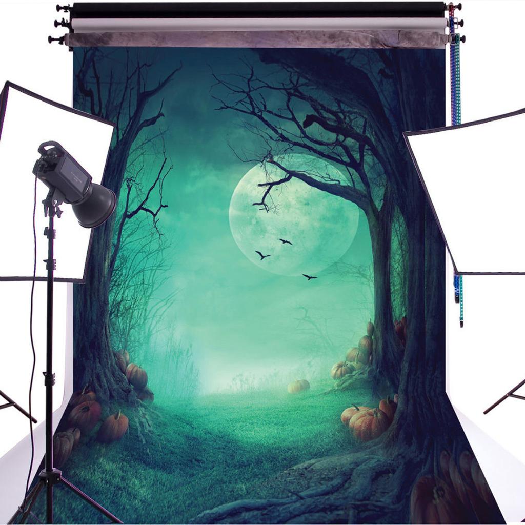 5x7ft Duluda Хэллоуин Ночь виниловый фон для фотосъемки студийный фон реквизит