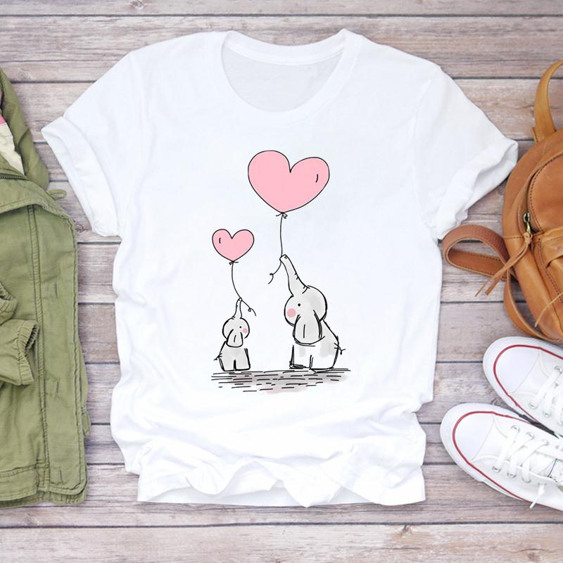 Футболка, модная футболка, одежда, повседневная, Sweet Love, панда, весна, с коротким рукавом, женская футболка с принтом, летняя женская футболка с рисунком