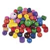 Multicoloured Wooden Beads, 16 - 25 Mm Ø, Box 1200 G